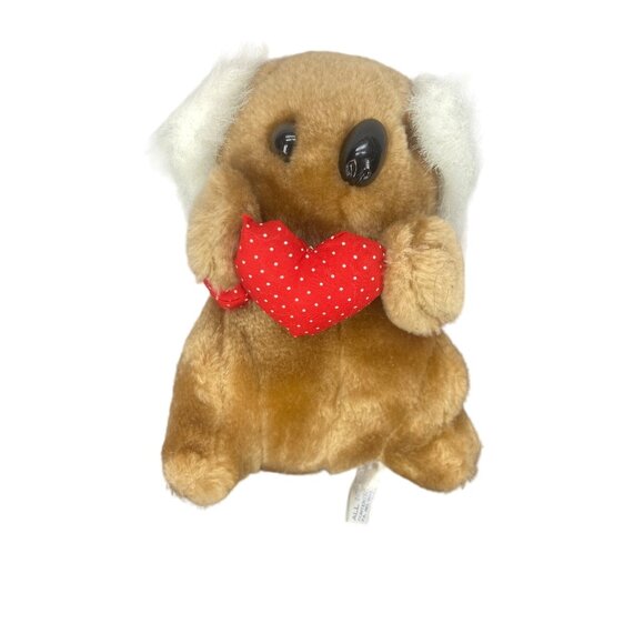 Stein Smith Vintage 7 Inch Stuffed Plush Koala Bear With Heart - Picture 1 of 7
